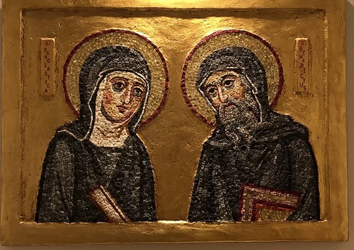 Hl. Scholastika mit Hl. Benedikt